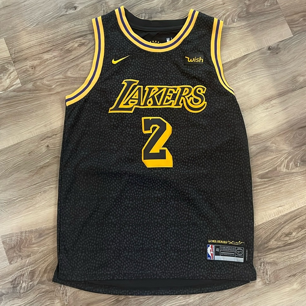 Mint Condition Lonzo Ball Lakers #2 Momba Print Jersey Size Medium Lore Series